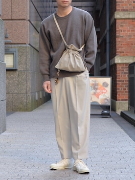 「アイテム（キーケース/キーアクセサリー、その他）」を使った、ざっきーさん（メンズ・178cm）の冬コーディネート