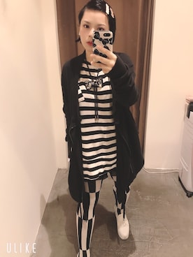 「IZZUE（イズゥー）のアイテム」を使った、クロコさん（レディース・153cm）の冬コーディネート