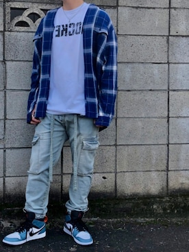 「STAMPD（スタンプド）のアイテム（ジャケット/アウター）」を使った、れいじさん（メンズ・178cm）の秋コーディネート