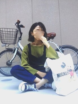 「CONVERSE（コンバース）のconverse（コンバース） ALL STAR OX（オールスターOX）（スニーカー）」を使った、tarot_yukaさん（レディース・149cm）の秋コーディネート