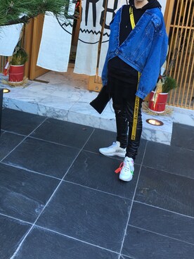 「新年一発目」｜「アイテム（デニムジャケット）」を使った、TAKUMAさん（メンズ・183cm）の冬コーディネート
