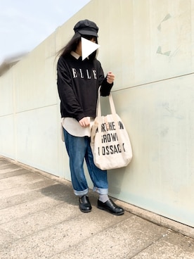 「マムジーンズ」｜chicoさん（レディース・160cm）の春コーディネート