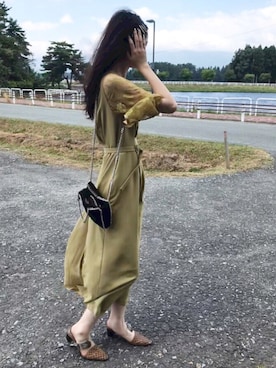 lace sleeve refined dress Big sale 