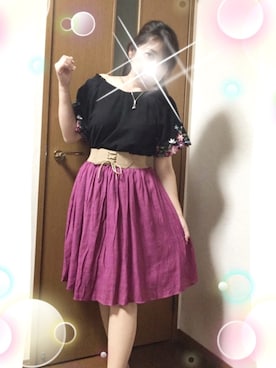 「スモックブラウス」｜さち(=^ェ^=)さん（レディース・153cm）の春コーディネート