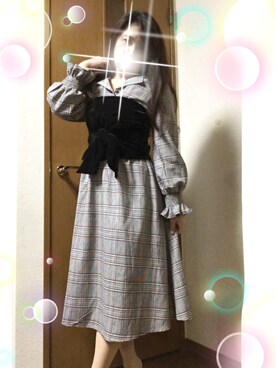 「JUSGLITTY（ジャスグリッティー）のアイテム（キャミソール）」を使った、さち(=^ェ^=)さん（レディース・153cm）の冬コーディネート