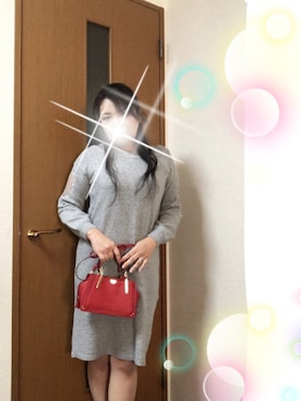 「RD（ルージュ ディアマン）のアイテム（ワンピース/ドレス）」を使った、さち(=^ェ^=)さん（レディース・153cm）の冬コーディネート