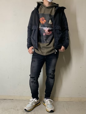 「TATRAS（タトラス）のアイテム（ブルゾン）」を使った、yuto。さん（メンズ・169cm）の春コーディネート