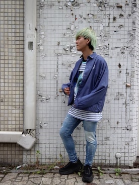 「MINOTAUR（ミノトール）のアイテム」を使った、yuto。さん（メンズ・169cm）の夏コーディネート