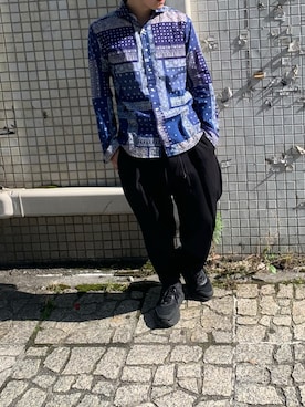 「OURET（オーレット）のアイテム（パンツ）」を使った、yuto。さん（メンズ・169cm）の夏コーディネート