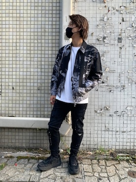 「OURET（オーレット）のアイテム（トップス）」を使った、yuto。さん（メンズ・169cm）の夏コーディネート