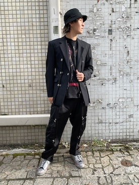 「TAAKK（ターク）のアイテム（ジャケット/アウター）」を使った、yuto。さん（メンズ・169cm）の秋コーディネート