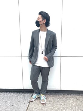 「OURET（オーレット）のアイテム（トップス）」を使った、yuto。さん（メンズ・169cm）の秋コーディネート