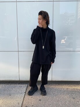 「OURET（オーレット）のアイテム（パンツ）」を使った、yuto。さん（メンズ・169cm）の秋コーディネート