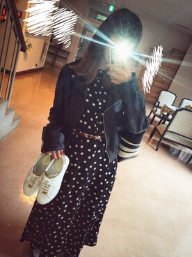 「stradivarius（ストラディバリウス）のアイテム（ワンピース/ドレス）」を使った、m a oさん（レディース・158cm）の春コーディネート