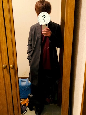 「nano・universe」｜「アイテム（チェスターコート）」を使った、Doggさん（メンズ・178cm）の冬コーディネート