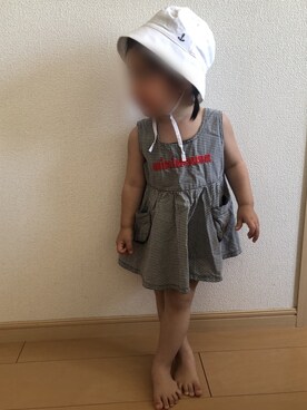 「MIKI HOUSE（ミキハウス）のアイテム（ワンピース/ドレス）」を使った、CHIZU❥さん（レディース・90cm）の夏コーディネート