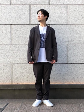 福田竜生さん（メンズ・176cm）の秋コーディネート