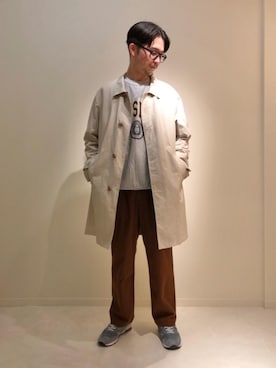 福田竜生さん(メンズ・176cm)の秋コーディネート