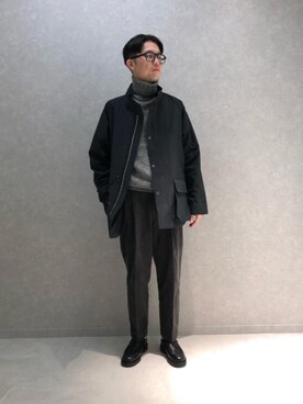 「BEAUTY&YOUTH UNITED ARROWS（ビューティーアンドユースユナイテッドアローズ）のアイテム（その他アウター）」を使った、福田竜生さん（メンズ・176cm）の秋コーディネート