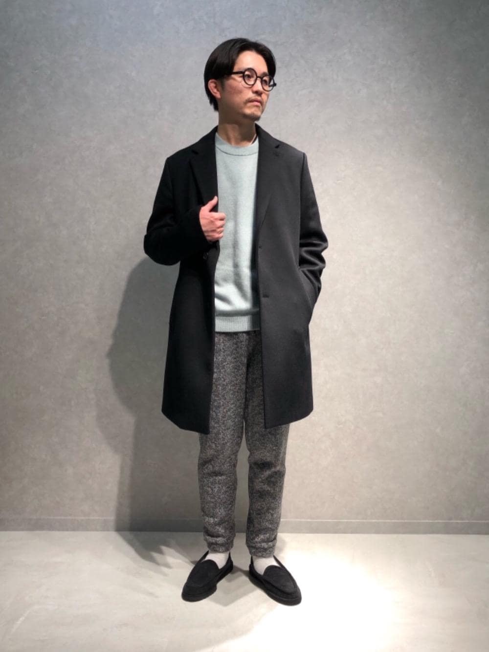 ソリッド 120S メルトン チェスターコートを使った人気ファッション