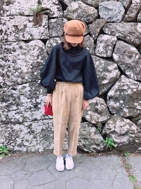 「バルーンブラウス」｜なつさん（レディース・162cm）の秋コーディネート