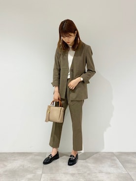 「RODE SKO（ロデスコ）のJUANITA ポケットプチ2WAYトート（トートバッグ）」を使った、aさん（レディース・168cm）の夏コーディネート