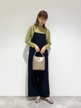「SENSE OF PLACE by URBAN RESEARCH（センスオブプレイスバイアーバンリサーチ）のアイテム（オールインワン・サロペット）」を使った、aさん（レディース・168cm）の秋コーディネート