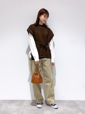 aさん（レディース・168cm）の春コーディネート