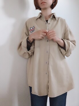 「DHOLIC（ディーホリック）のウォータードロップフープピアス（ピアス（両耳用））」を使った、ayurikaさん（レディース・155cm）の春コーディネート