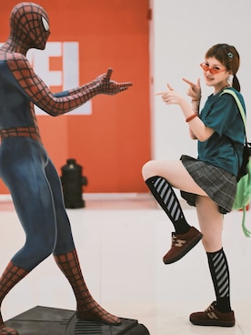 「Spider-Man」｜kidmokyinさん（レディース・168cm）の夏コーディネート