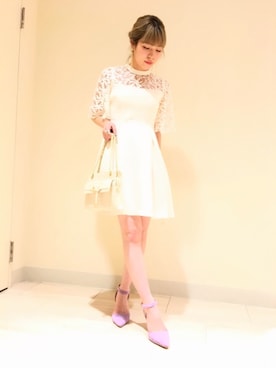 「アイテム（パンプス）」を使った、kurumi kawagoeさん（レディース・155cm・20代）の春コーディネート