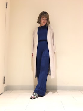 「Lily Brown」｜「アイテム（オールインワン・サロペット）」を使った、kurumi kawagoeさん（レディース・155cm）の春コーディネート