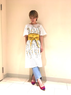 「アイテム（パンプス）」を使った、kurumi kawagoeさん（レディース・155cm・20代）の春コーディネート