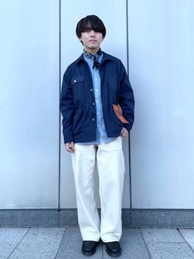 「SMITH'S（スミス）のアイテム（パンツ）」を使った、coen しのぴーさん（メンズ・163cm）の冬コーディネート