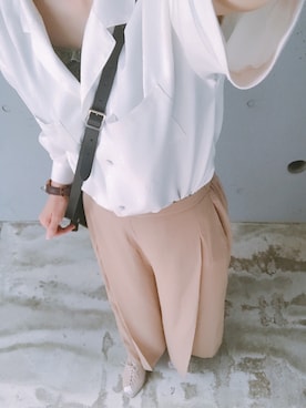 「LILY BROWN（リリーブラウン）のアイテム（その他シューズ）」を使った、rykさん（レディース・156cm）の夏コーディネート