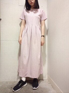 Fila フィラ のワンピース ドレス ピンク系 を使った人気ファッションコーディネート Wear