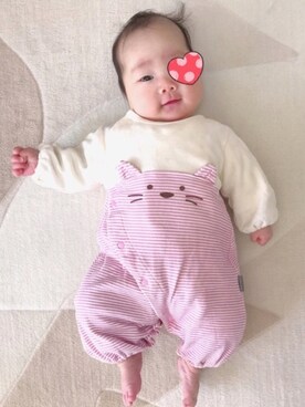 「生後3ヶ月」｜「アイテム（その他）」を使った、ちびはる＆みーさん（キッズ・60cm）の冬コーディネート