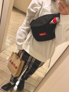 「スーパーオーバーサイズスウェット」｜mさん（レディース・154cm）の春コーディネート