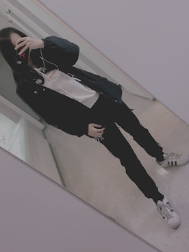 「stussywomen」｜「アイテム（ブルゾン）」を使った、Kaedeさん（レディース・162cm）の秋コーディネート