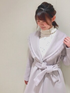 「TITTY&CO.（ティティーアンドコー）のアイテム（その他アウター）」を使った、いむなおさん（レディース・163cm）の冬コーディネート