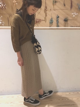 「CIEL（シエル）のアイテム」を使った、C.Yamamotoさん（レディース・162cm）の秋コーディネート