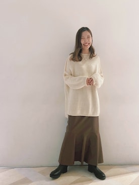 C.Yamamotoさん（レディース・162cm）の冬コーディネート