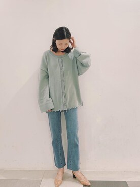 「チュールパンプス」｜C.Yamamotoさん（レディース・162cm）の冬コーディネート