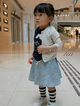 「seeds（シーズ）のアイテム」を使った、monmon_sisleyさん（キッズ・90cm）の夏コーディネート