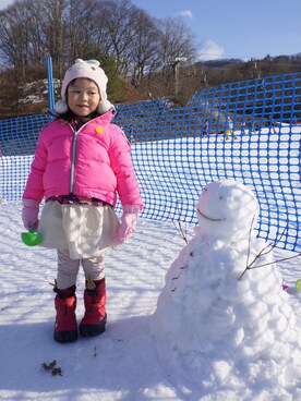 「MONCLER（モンクレール）のアイテム（ジャケット/アウター）」を使った、monmon_sisleyさん（キッズ・110cm）の冬コーディネート