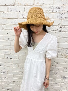 帽子を使った 春ワンピース の人気ファッションコーディネート Wear