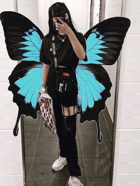 「JET LAG（ジェットラグ）のアイテム」を使った、Ackermannさん（レディース・160cm）の夏コーディネート