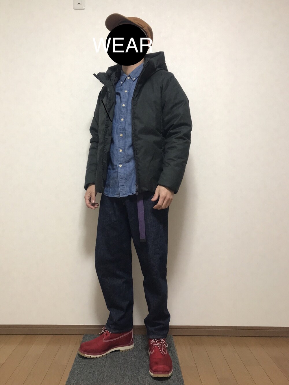 「おしゃれさんと繋がりたい、低身長、nano・universe、Levi's、Timberland、ブーツ、ワイドパンツ、ダウンジャケット、いいね、save、フォローお願いします🤑、大人カジュアル」｜「NANO universeの河田フェザーＴＷ　Ｃｏａｔｉｎｇ　ダウン（ダウンジャケット/コート、グレー系）」を使った、DAISUKEさん（メンズ・166cm）の冬コーディネートの1枚目の写真