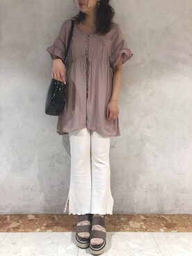 miho【骨格ストレート/イエベ春】さん（レディース・160cm）の夏コーディネート