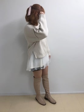 miho【骨格ストレート/イエベ春】さん(レディース・161cm)の冬コーディネート